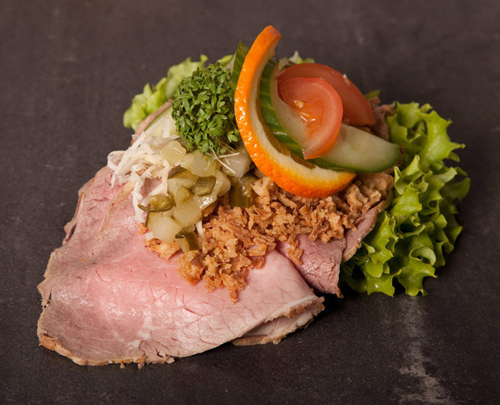 Smørrebrød med roastbeef